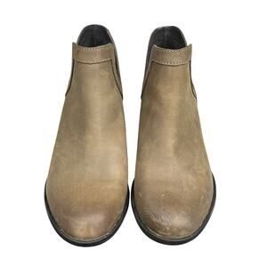 Sorel Tan Leather Ankle Bootie